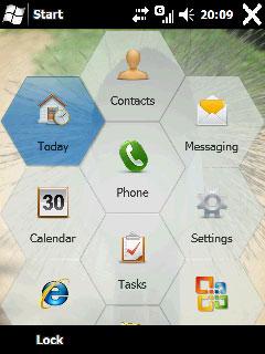 Windows Mobile 6.5 home